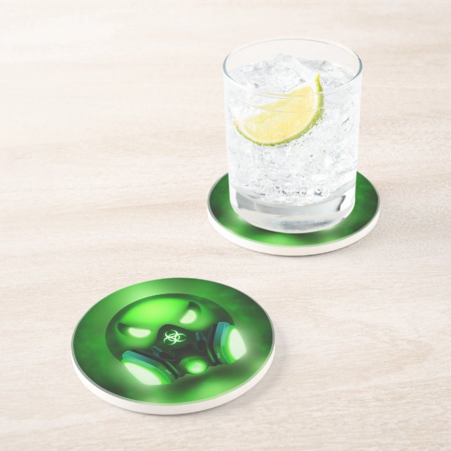 Porta-copos Dessous De Verre En Grès Toxicmoji (Lateral)