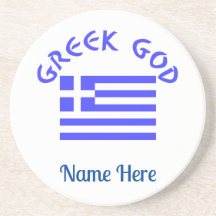 Deus Grego e Bandeira da Grécia Personalizados 