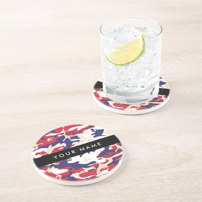 Porta-copos Dia da Independência Camuflagem Seu nome Personali (Lateral)