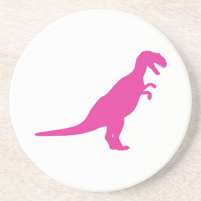 Porta-copos Dinossauro Rosa (Frente)