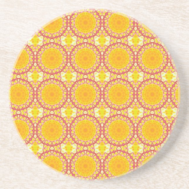 Porta-copos Diversão com laranja e vermelho (Frente)
