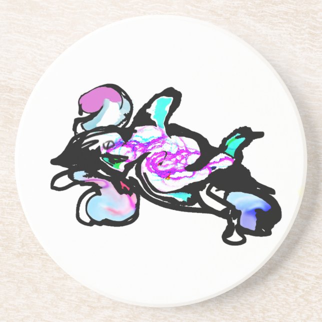 Porta-copos Diversão de onda de golfinho (Frente)