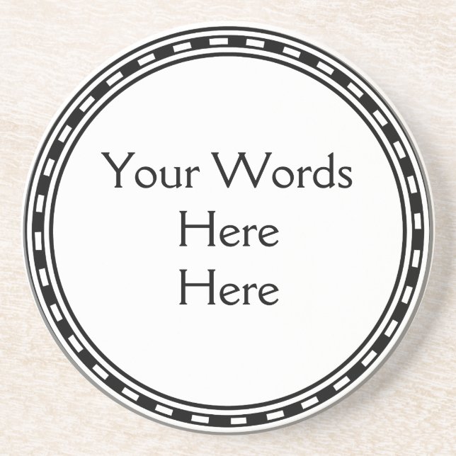 Porta-copos DIY fazem-no você mesmo fraseio personalizado (Frente)