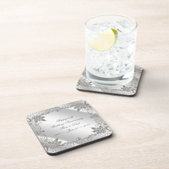 Porta copos do aniversário de casamento do (Lado Direito)