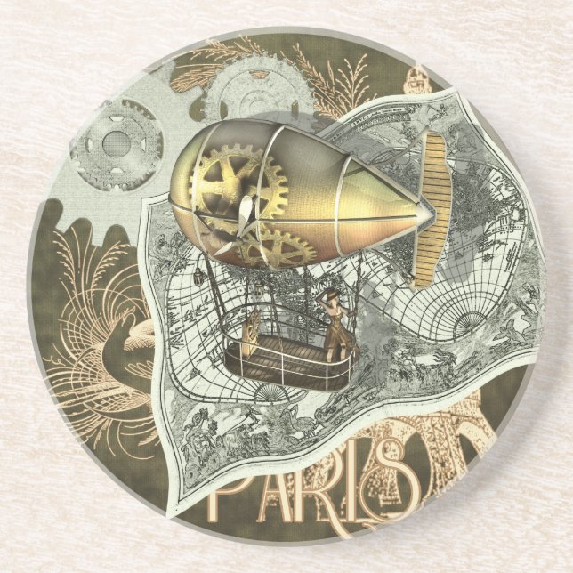 Porta copos do arenito da excursão do ar do (Frente)