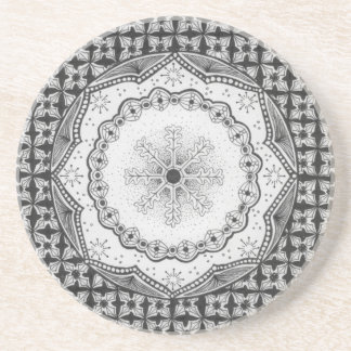 Porta copos do arenito do azevinho & do floco de