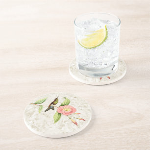 Porta copos do arenito do colibri do pé do sopro