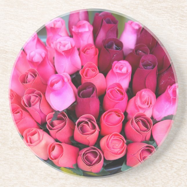 porta copos do bouquet de rosa (Frente)
