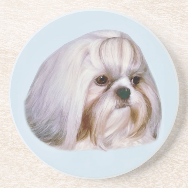 Porta copos do cão de Shih Tzu (Frente)