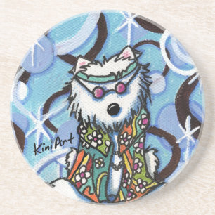 Porta copos do cão de Westie do Hippie