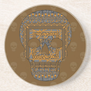 Porta copos do crânio do Halloween