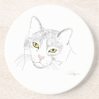 Porta copos do desenho do gato