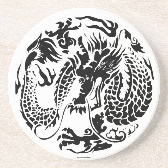 Porta copos do Dragão Negro (Frente)