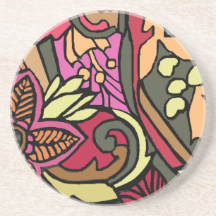 Porta copos do estilo Psychedelic 60s