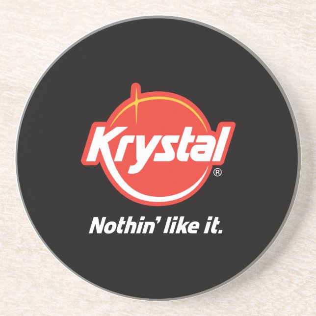 Porta copos do logotipo de Krystal (Frente)