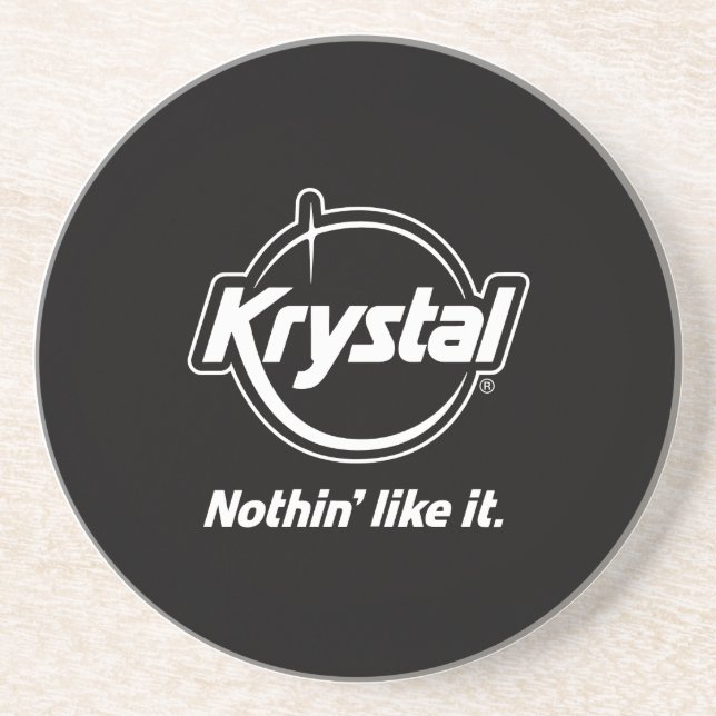 Porta copos do logotipo de Krystal (Frente)