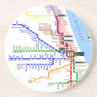 Porta copos do metrô de Chicago