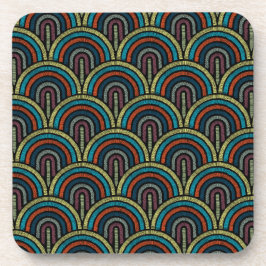 Porta copos do padrão do arco do bordado de boho