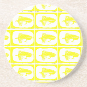 porta copos do Streamer Fly "Matuka Amarelo".