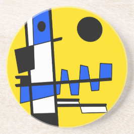 Porta-copos Dois Lados Da Etnicidade Amarelo Azul Preto Branco
