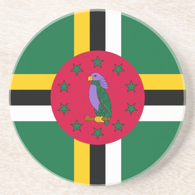 Porta-copos Dominica Flag (Frente)