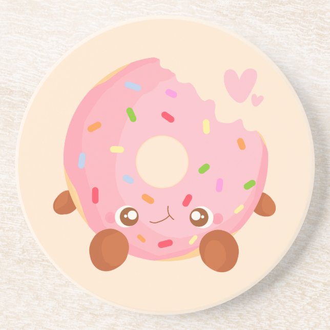 Porta-copos Donut Alegre Com Confeitos (Frente)