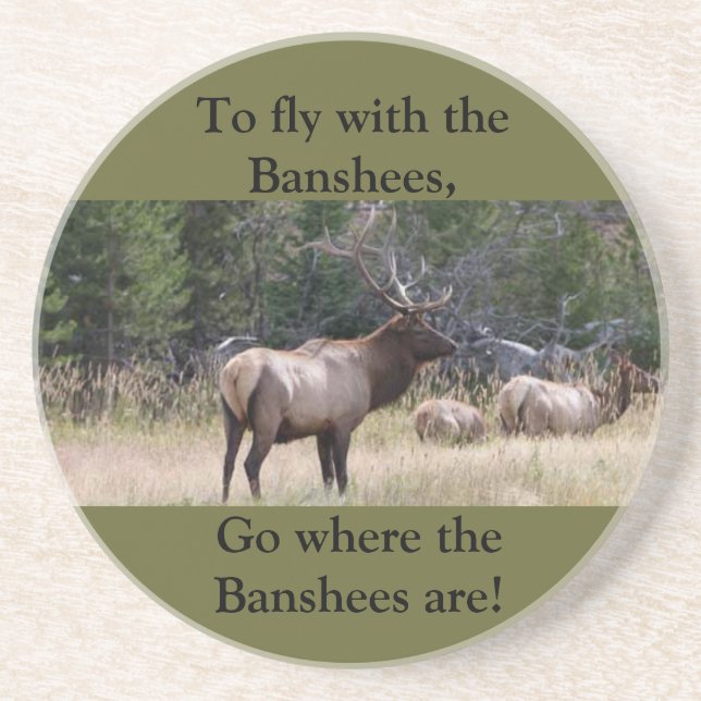 Porta copos dos animais selvagens do arenito da (Frente)