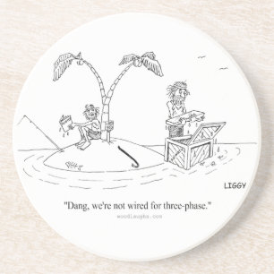 Porta copos dos desenhos animados da ilha