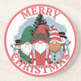 Porta copos dos Gnomos de Natal