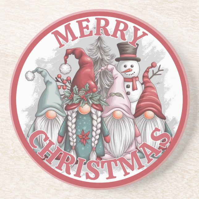 Porta copos dos Gnomos de Natal (Frente)