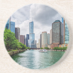 Porta-copos Down Chicago River