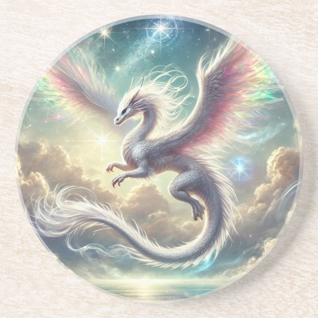 Porta-copos Dragão Branco (Frente)