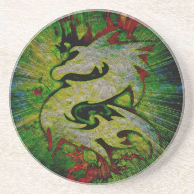 Porta-copos Dragão de Água (Frente)