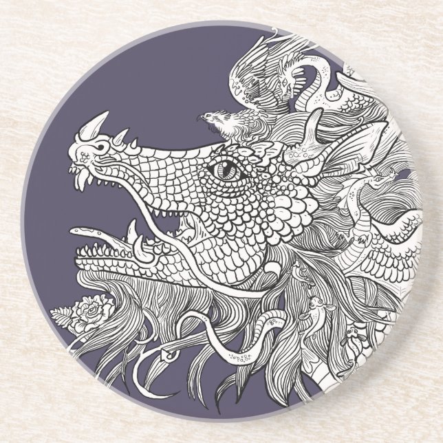 Porta-copos Dragão Encantado (Frente)