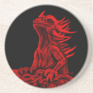 Porta-copos Dragão vermelho