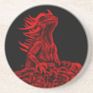 Porta-copos Dragão vermelho