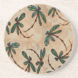 Porta-copos Dragonflies Rustic Cream