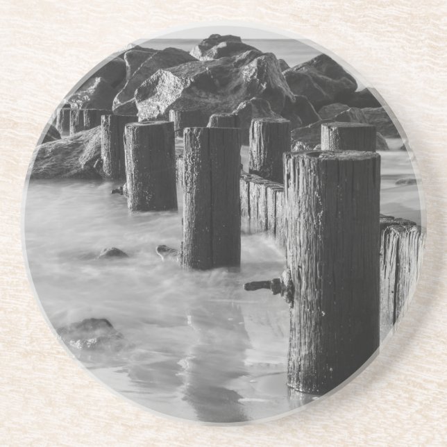 Porta-copos Dreamall Seawall Grayscale (Frente)