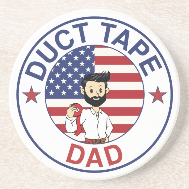 Porta-copos Duct Tape Dad - Coaster (Frente)