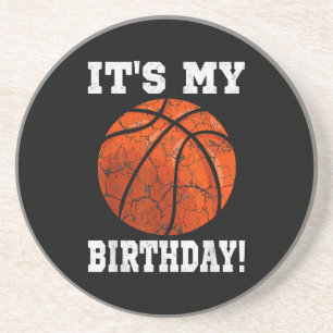 Porta-copos É o meu Aniversário, jogador de basquetebol.