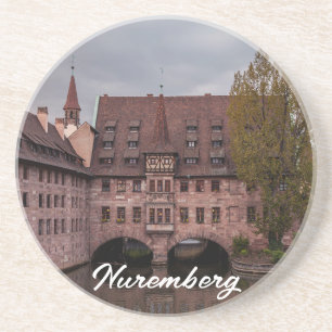 Porta-copos Edifício histórico ao pôr do sol em Nuremberga, Al