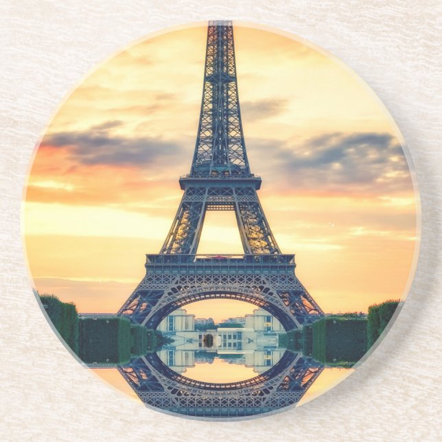 Porta-copos Eiffel Tower Paris Evening European Viagem (Frente)