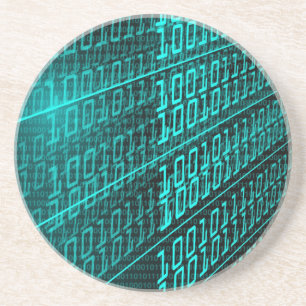Porta-copos ELE programador de programação do código binár