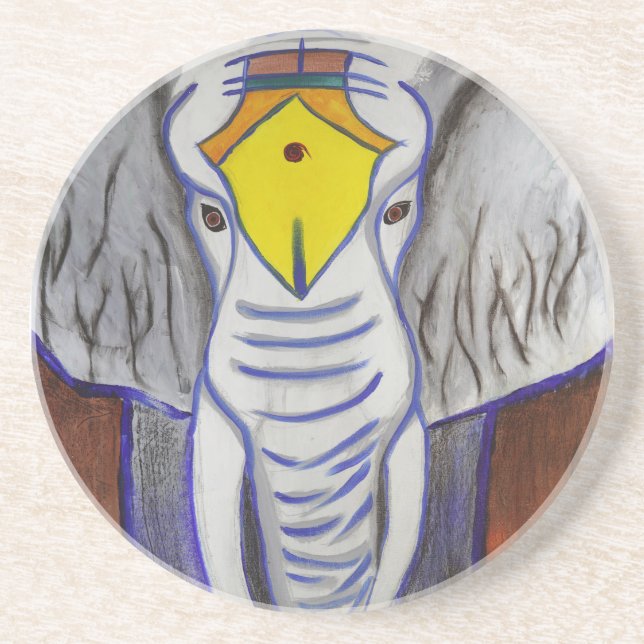 Porta-copos Elefante Branco (Frente)