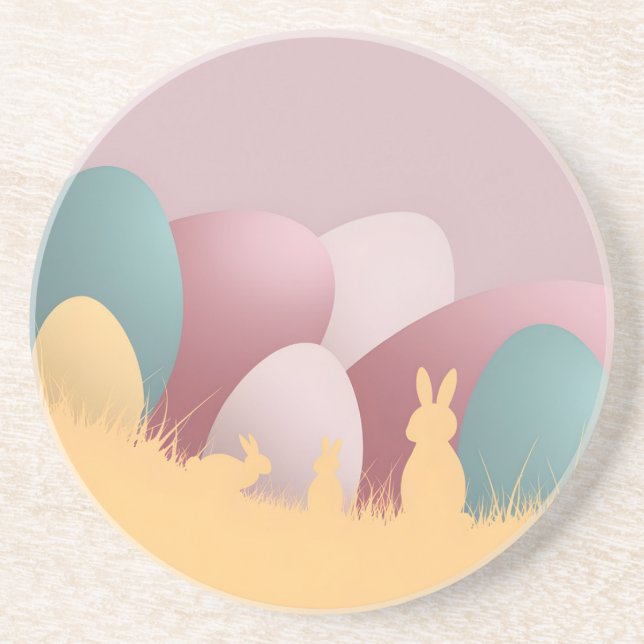 Porta-copos Elegância Páscoa minimalista (Frente)