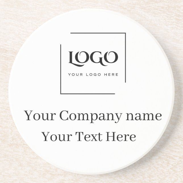 Porta-copos Elegant custom your logo template (Frente)