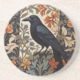 Porta-copos Elegante Black Raven William Morris Inspirou Flora