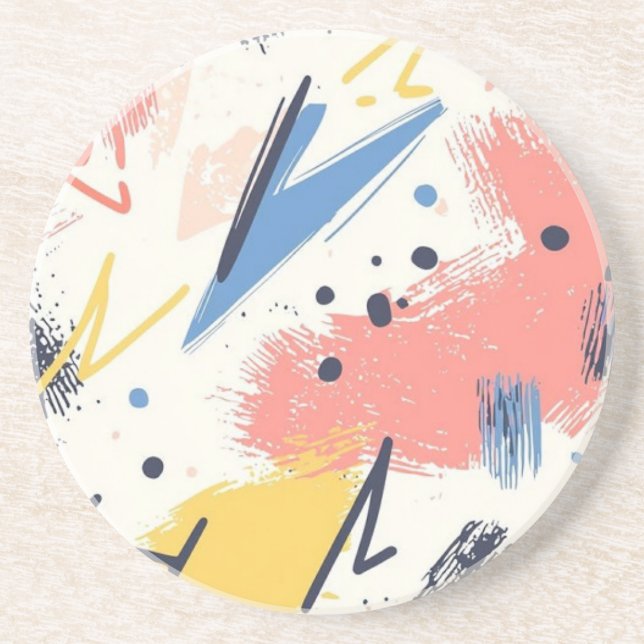 Porta copos Elegante Sandstone - Absorvente e Na m (Frente)