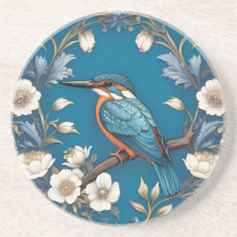Porta-copos Elegante Turquoise Kingfisher Floral