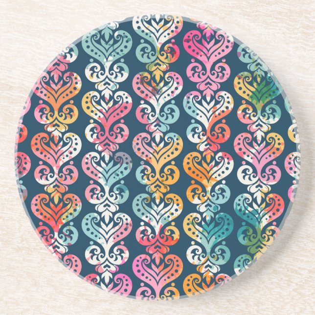 Porta-copos Elementos decorativos, design de padrão versátil. (Frente)